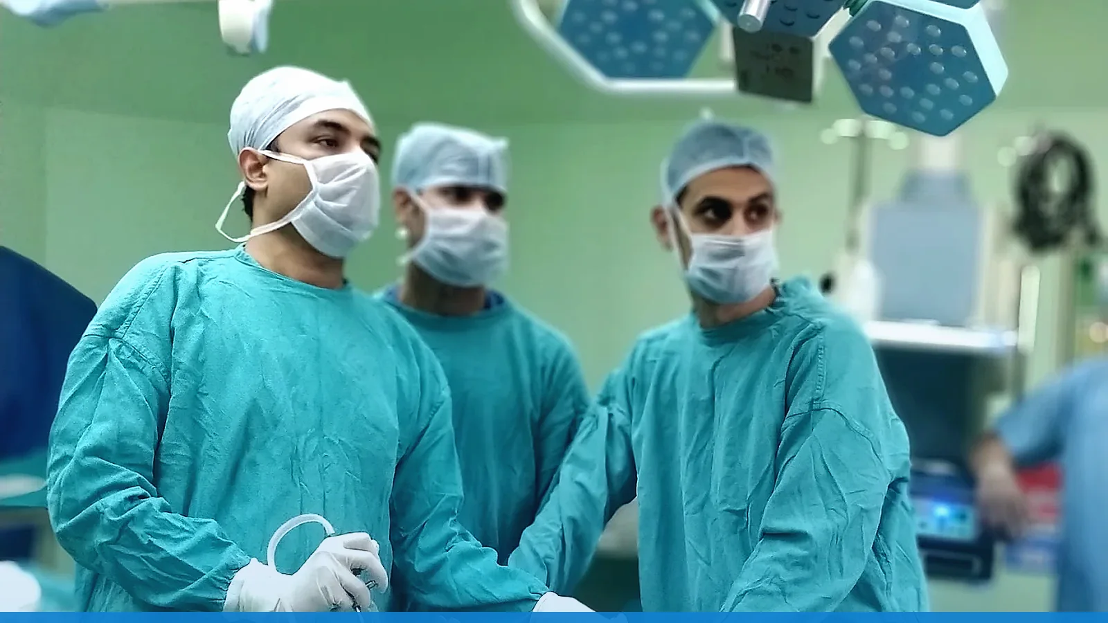 Patient preparing safely for planned surgery