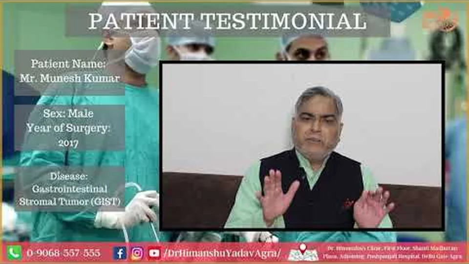 Patient testimonial video about a GIST treatment journey